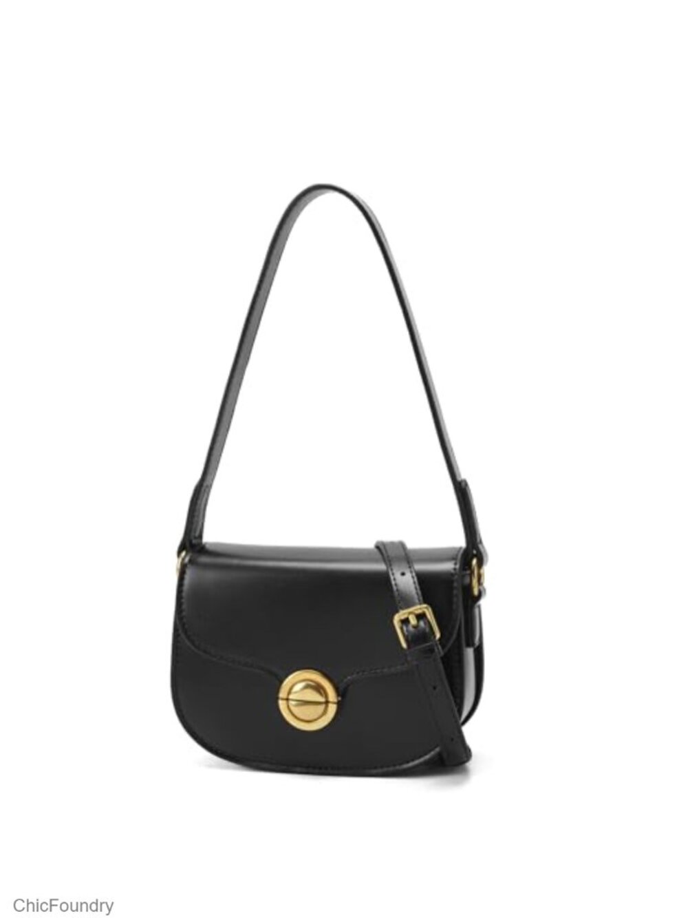 Vintage Saddle Crossbody Bag Small PU Leather Shoulder Purse